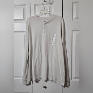 Stone Hearth Color Long Sleeve T-Shirt, Size XL, Goodfellow & Co, New W/Tags